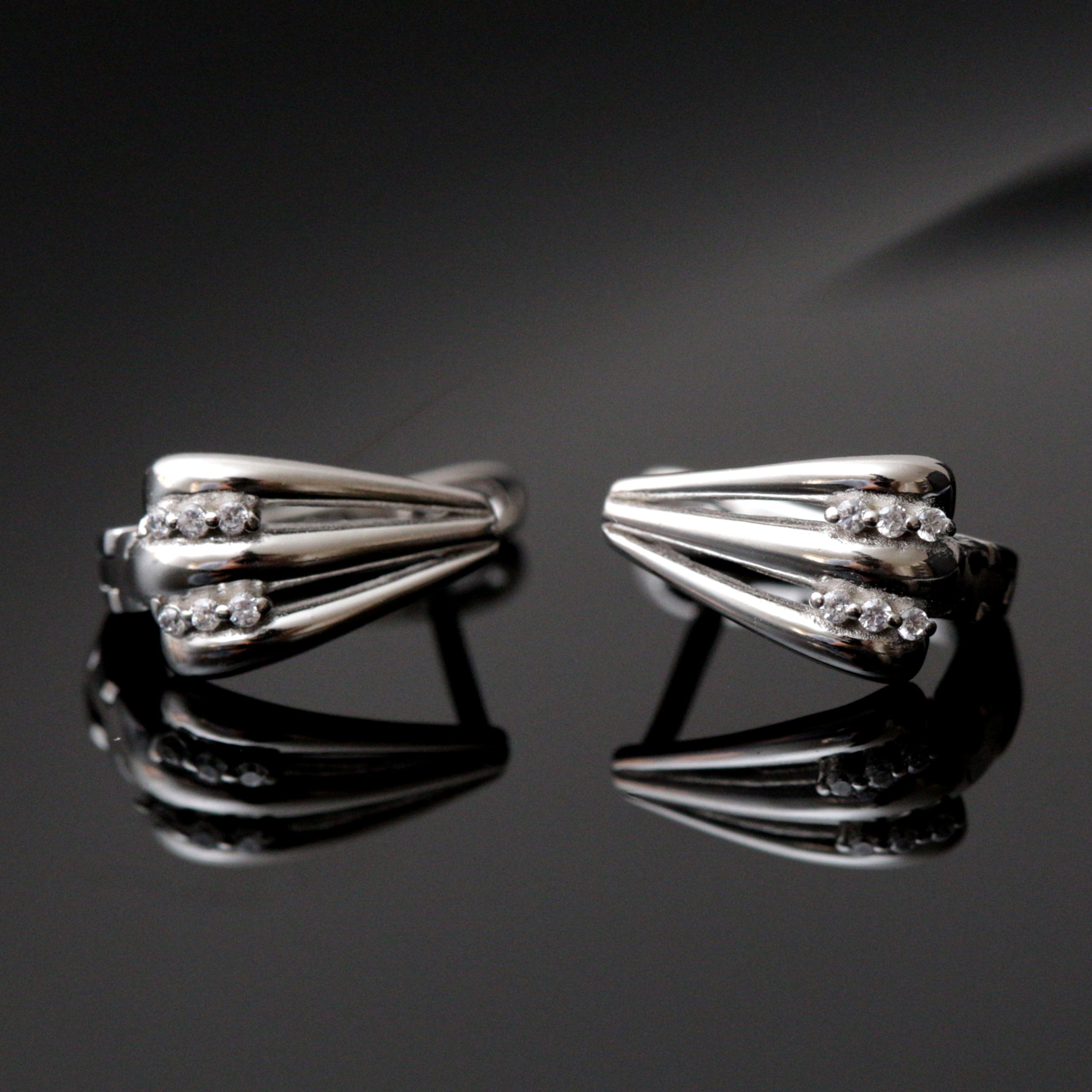 Boucle d'oreille argent Rhodié garanti soldeargent - 40% MC18
