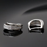 Boucle d'oreille argent Rhodié garanti soldeargent - 40% MC20