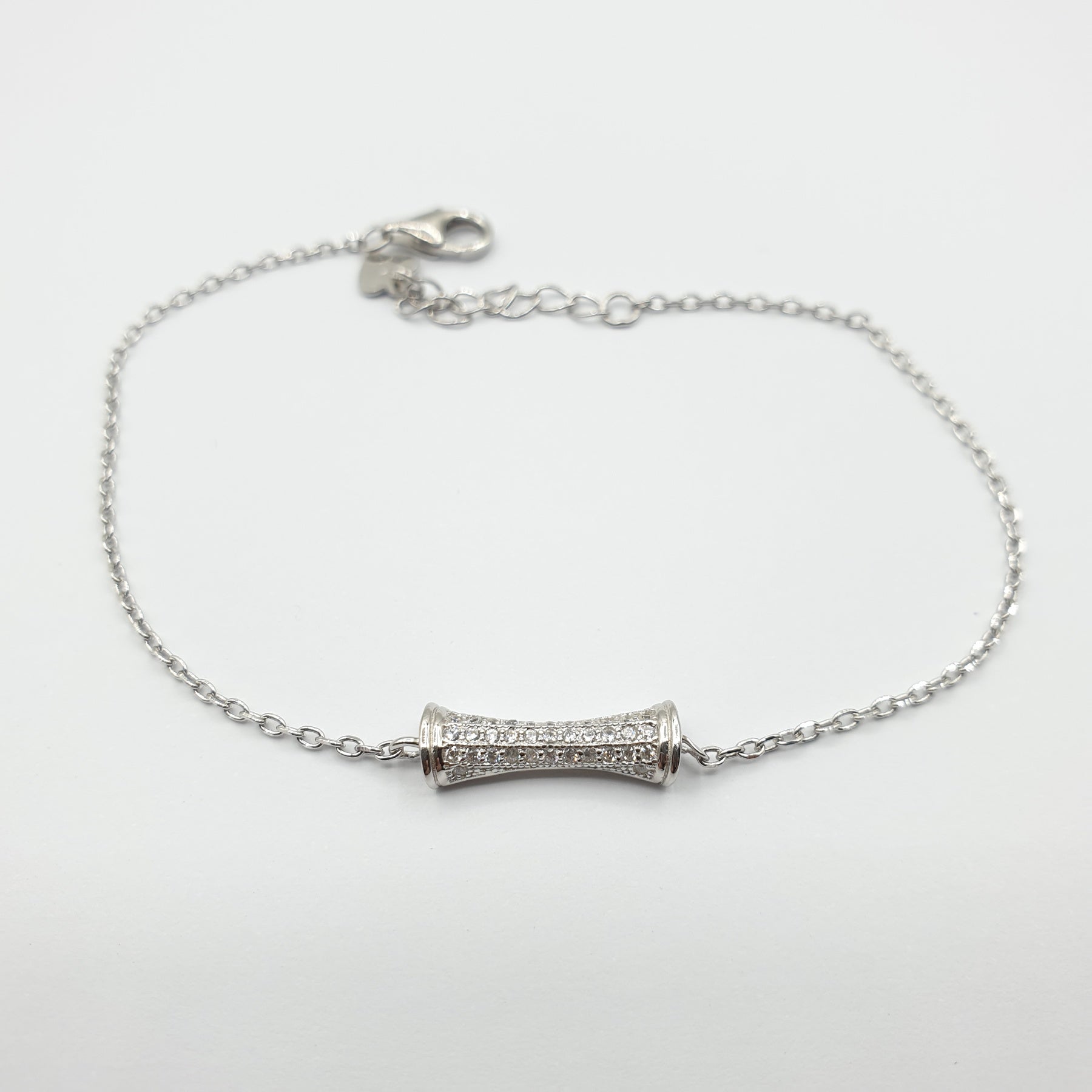 Gourmette argent Rhodié garanti le cone