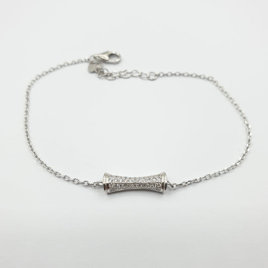 Gourmette argent Rhodié garanti le cone