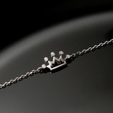 Gourmette Argent Rhodié Garanti the crwon
