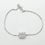 Gourmette argent Rhodié garanti gros carré